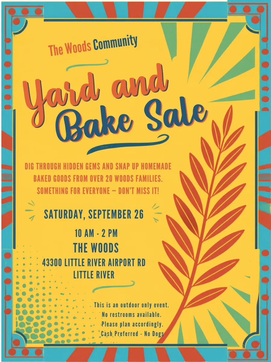 Yard & Bake Sale at The Woods